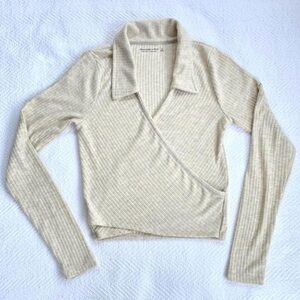 Abercrombie & Fitch wrap long sleeved shirt size small